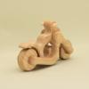 Free Shipping Handmade Organic Natural Wooden Chopper Motorbike with Moving Wheels Eco-Friendly Delights for Toddlers Gift Idea view 3