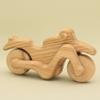 Free Shipping Handmade Organic Natural Wooden Chopper Motorbike with Moving Wheels Eco-Friendly Delights for Toddlers Gift Idea view 1