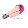 BusoTh Zoom Nail Trimmer for Manicure Sturdy Stainless Steel Arc Blade Kids Nail Clipper Kids Nail Clipper for Daily Use (Pink + Rose red) view 2