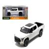 2023 Tundra TRD 4x4 Pickup Truck White Metallic with Sunroof and Wheel Rack 1/24 Diecast Model Car H08555R-WH view 1