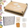 Flower Press Kit | Durable Hardwood 8x10in - Flower Preserving Kit Up to 8 layers - Floral Preservation kits for adults and kids | Innovative and Giftable Floral Pressing kit for Craft Enthusiasts view 1