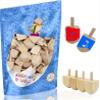 Hanukkah Wood Dreidels, Design Your Own Game, 1.5" Inch Unfinished Natural Wooden Chanukkah Dreidels (1000-Pack) view 1