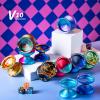 MAGICYOYO V10 Professional Finger Spin Yoyo, Dual Purpose Responsive & Unresponsive Metal Yo Yo for Tricks, Long Spin, Durable Aluminum Alloy Yo-yo with Case, Glove & 12 Yoyo Strings (Blue Red) view 2