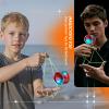 MAGICYOYO V10 Professional Finger Spin Yoyo, Dual Purpose Responsive & Unresponsive Metal Yo Yo for Tricks, Long Spin, Durable Aluminum Alloy Yo-yo with Case, Glove & 12 Yoyo Strings (Blue Red) view 4
