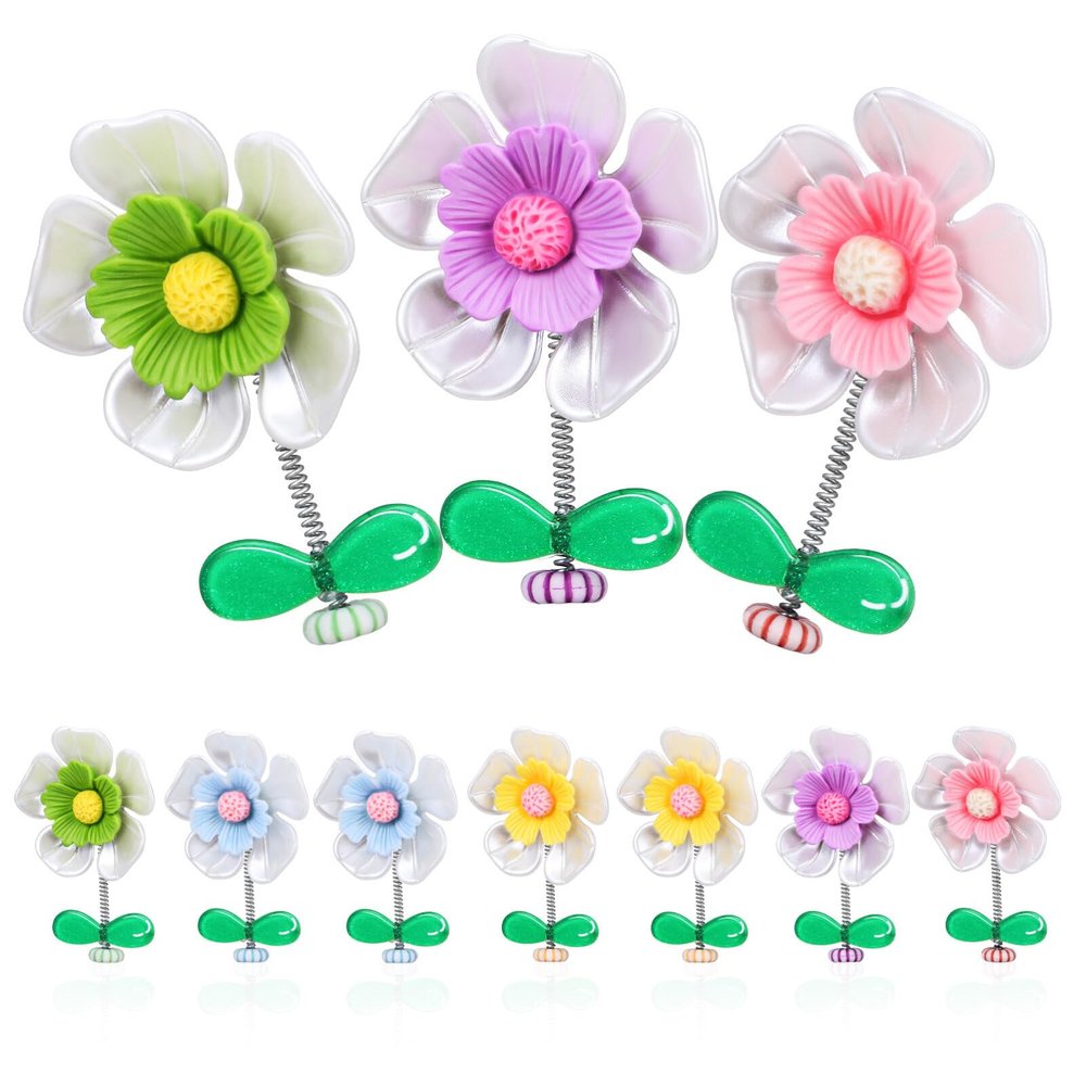 ABOOFAN Miniature Decor Car Ornaments 10 Pcs Shaking Dashboard Car Decorations
