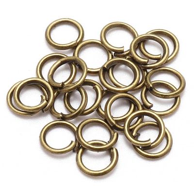 10pcs 304 Strong Stainless Steel Open Split Jump Rings Connector Jewellery Findings DIY Craft Loop No Fade Silver/Yellow Gold/Rose Gold/Black/Antique Bronze (12mm, Antique Bronze)