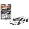 MINI GT True Scale Miniatures Model Car Compatible with Lamborghini Countach LPI 800-4 Bianco Siderale 1/64 Diecast Model Car MGT00567 view 1