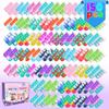 150 PCS Mini Pop Fidget Toys Bulk Party Favors, Silicone Squeeze Pop Bubble Keychain Fidget Sensory Toys for Kids, Easter Party Bag Fillers view 1