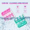 150 PCS Mini Pop Fidget Toys Bulk Party Favors, Silicone Squeeze Pop Bubble Keychain Fidget Sensory Toys for Kids, Easter Party Bag Fillers view 2