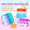 150 PCS Mini Pop Fidget Toys Bulk Party Favors, Silicone Squeeze Pop Bubble Keychain Fidget Sensory Toys for Kids, Easter Party Bag Fillers view 3