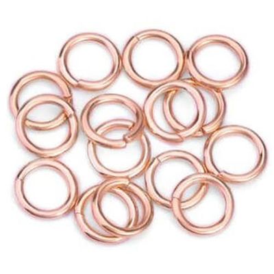 10pcs 304 Strong Stainless Steel Open Split Jump Rings Connector Jewellery Findings DIY Craft Loop No Fade Silver/Yellow Gold/Rose Gold/Black/Antique Bronze (16mm, 18k Rose Gold Plated)