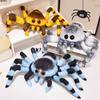 ELAINREN Lifelike Blue Spider Plush Soft Pillow Realistic Spider Stuffed Animals Toy Fluffy Tarantula Spider Plushie Doll Gifts/11.8'' view 2
