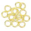 100pcs 18k Yellow Gold Strong 304 Stainless Steel Open Split Jump Rings Connector Loop Bulk (14mm x 1.2mm) view 3