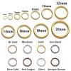 100pcs Antique Bronze Strong No Fade Open Split Jump Rings Connector Loop Bulk (16mm x 1.2mm) view 2