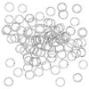 100pcs Silver Strong No Fade 304 Stainless Steel Open Split Jump Rings Connector Loop Bulk (16mm x 1.2mm) view 1