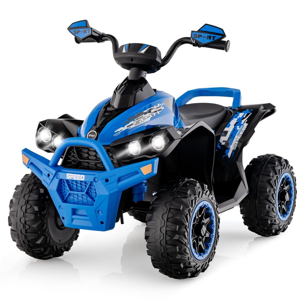 INFANS Kids ATV, 12V 4 Wheeler Ride on Toy, Blue