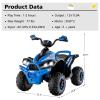 INFANS Kids ATV, 12V 4 Wheeler Ride on Toy, Blue view 4