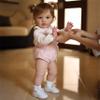 iCradle Realistic Look Reborn Baby Toddler Dolls Lifelike Huge Adorable Vinyl Newborn Baby Doll Girl Rooted Hair 26Inch 66cm Toddler Dolls Toy for Ages 3+ view 2