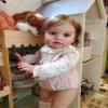 iCradle Realistic Look Reborn Baby Toddler Dolls Lifelike Huge Adorable Vinyl Newborn Baby Doll Girl Rooted Hair 26Inch 66cm Toddler Dolls Toy for Ages 3+ view 4