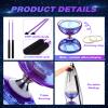 Simgoing Chinese Yoyo LED Diabolo Set Includes Colorful Diabolo Toy Light up Professional Yoyo with 2 Pieces Sticks, 1 Piece String, 1 Net Bag for Fun(Purple) view 3