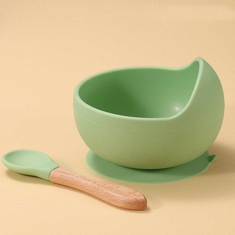 SteadySeat Self-Eating Silicone Tableware, Complementary Food, Silicone Bowls, Children's Learning to eat, Sucker Bowls