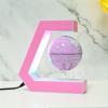 BEBEVOGUE Personalized Magnetic Levitating Globe with LED Light Anti Gravity Floating World Map Unique Birthday Gift for Men Boys Boss Office Home Desk Accessories Gadget Decor (Pink) view 3