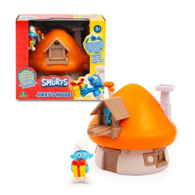 Smurfs, Magic House That Opens, with 1 5.5 cm Figure and Accessories, Joker Sttroumpfs, Toys for Children from 3 Years, PUF202, Blue
