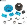 Chanmoo 1/8 RC Car 14T Clutch Bell Flywheel Assembly Kit Shoes Bearings Gear Engine Nut Springs Cone for 1:8 RC Buggy Truck Car KYOSHO HPI HSP Axial Himoto 21-28cxp Nitro Engine Parts (Blue) view 2