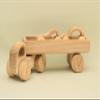 Free Shipping Handmade Organic Natural Wooden Car with Trailer Montessori and Waldorf Educational Vehicles Perfect Gift for Little Boys and Girls Lotes Toys view 2