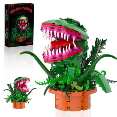 Audrey 2 Cannibal Flower Building Block Set, Little Shop of Horrors Piranha Plant with Openable Mouth Toy Collection, Gift Birthday, Christmas, Holiday, for TV Fans, Kids 6+, (342 PCS)