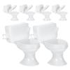 Zerodeko 6 Pcs Mini Toilet Seat Toy, Mini Toilet Doll House, Dollhouse Toilet 1 12 Scale, Celebrating Party Birthday Cake Decoration Furniture Dollhouse Accessories view 1