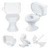 Zerodeko 6 Pcs Mini Toilet Seat Toy, Mini Toilet Doll House, Dollhouse Toilet 1 12 Scale, Celebrating Party Birthday Cake Decoration Furniture Dollhouse Accessories view 2