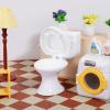 Zerodeko 6 Pcs Mini Toilet Seat Toy, Mini Toilet Doll House, Dollhouse Toilet 1 12 Scale, Celebrating Party Birthday Cake Decoration Furniture Dollhouse Accessories view 3