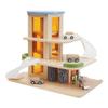 Kaplan Early Learning Wooden Parking Garage - Features Car Wash, Gas Pump, Charging Stations, Ramps, and Elevator - Enhance Block Play and Encourage Dramatic Play for Toddlers and Kids, Ages 3+ view 1