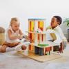 Kaplan Early Learning Wooden Parking Garage - Features Car Wash, Gas Pump, Charging Stations, Ramps, and Elevator - Enhance Block Play and Encourage Dramatic Play for Toddlers and Kids, Ages 3+ view 2