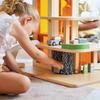 Kaplan Early Learning Wooden Parking Garage - Features Car Wash, Gas Pump, Charging Stations, Ramps, and Elevator - Enhance Block Play and Encourage Dramatic Play for Toddlers and Kids, Ages 3+ view 3