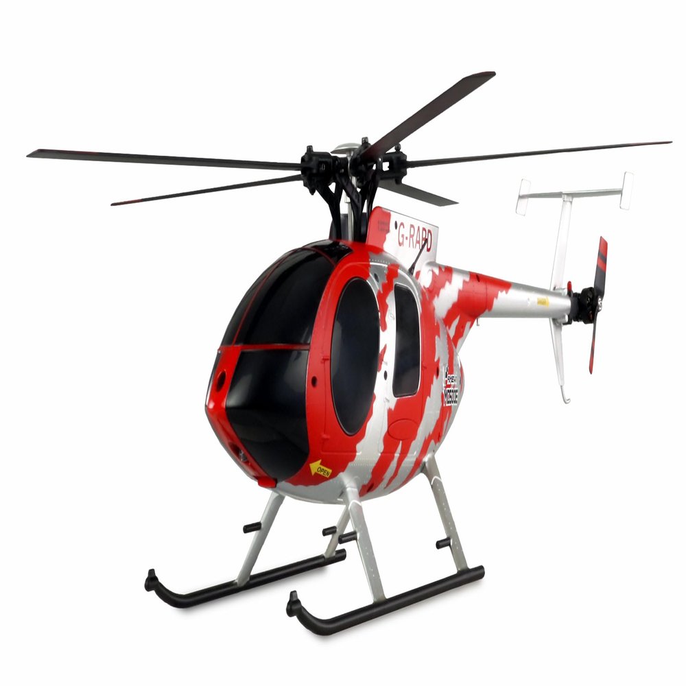 Amewi 25334 AFX MD500E Brushless Civil Helicopter 4 Channels 325 mm 6G RTF Red / Silver