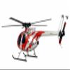 Amewi 25334 AFX MD500E Brushless Civil Helicopter 4 Channels 325 mm 6G RTF Red / Silver view 4