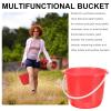 Plastic Water Bucket with Handle 1.3 Gallon Portable Household Bucket for Gardening pet Watering and Storage view 4