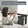 RONBEI Baby Bassinet Bedside Sleeper, Easy to Assemble Bassinets for Baby/Infants, Height Adjustable Bedside Bassinet for Newborn Baby view 2