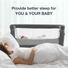 RONBEI Baby Bassinet Bedside Sleeper, Easy to Assemble Bassinets for Baby/Infants, Height Adjustable Bedside Bassinet for Newborn Baby view 3