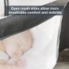 RONBEI Baby Bassinet Bedside Sleeper, Easy to Assemble Bassinets for Baby/Infants, Height Adjustable Bedside Bassinet for Newborn Baby view 4