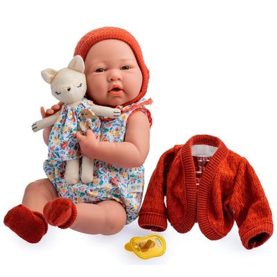 212 Main 15 in. La Newborn All-Vinyl Doll in Nature Themed Set with Accessories