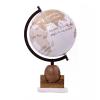SYALEO Globo Terrqueo Wood Marble Globe American Style Desktop Globe Large HD Printing Retro Globe Decorative Globe for Living Room Decor, English Teaching Easy-Read view 1