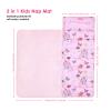 Kids Sleeping Bag Nap Mat with Removable Pillow and Blanket,Extra Thick Large 2 in 1 Slumber Bags for Boys Girls,Toddler Nap Mat for Preschool Daycare Travel Camping view 2
