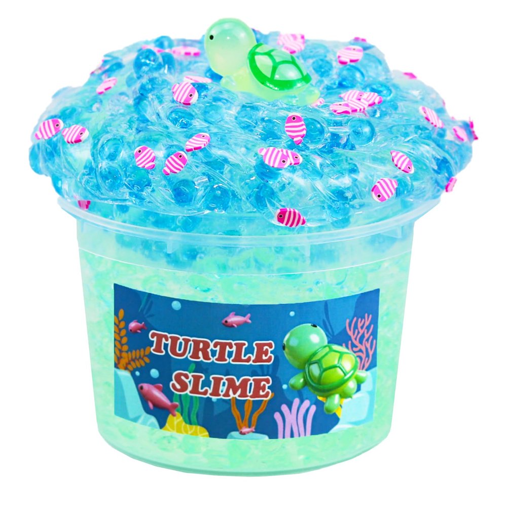 Crunchy Fishbowl Bead Slime,Clear Slime Kit,Crunchy Slime for Kids,DIY Craft Gift for Party Favors, Birthday Gift Slime Party Favors for Girls and Boys,Great for Kids prizes