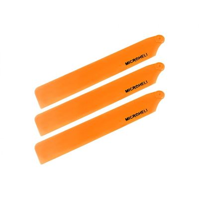 Microheli Plastic Triple Main Blade (for MH-GSS1001TGR Series) (Orange) - GOOSKY S1