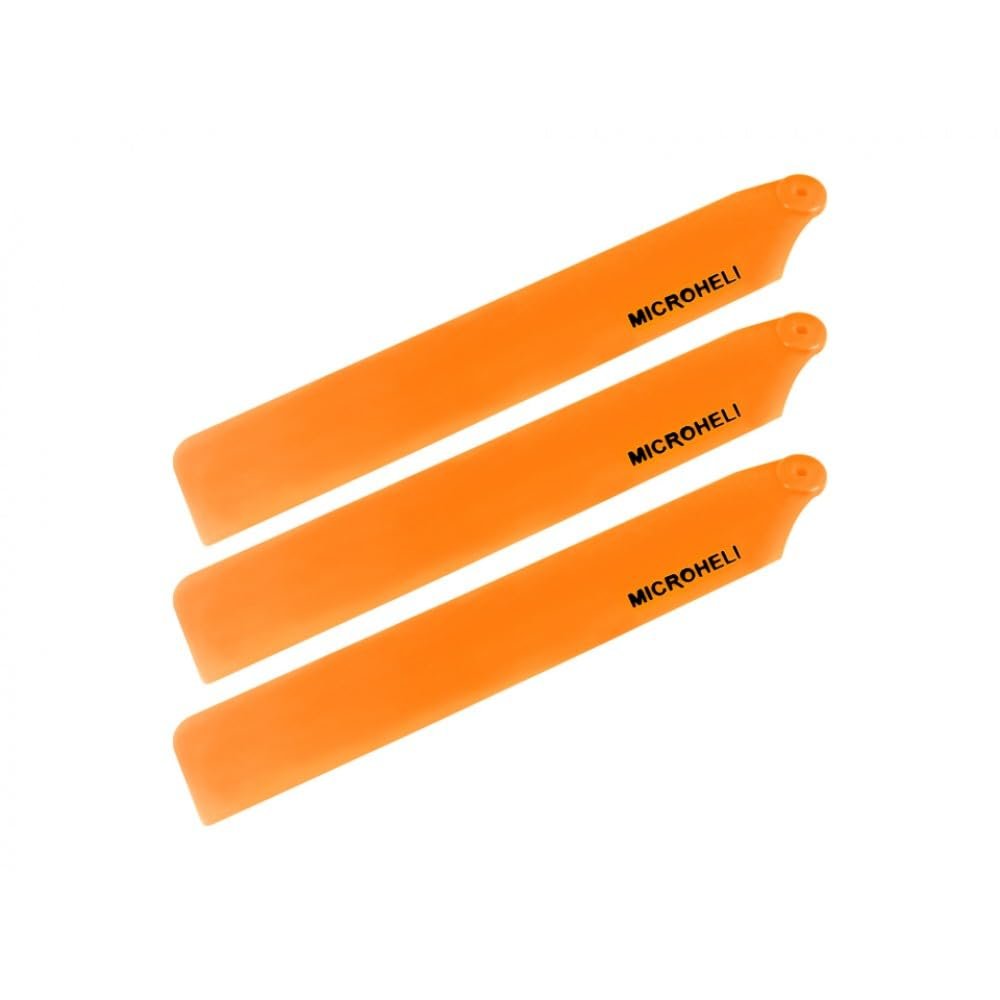 Microheli Plastic Triple Main Blade (for MH-GSS1001TGR Series) (Orange) - GOOSKY S1