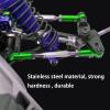 (2025 Upgrade Parts) Stainless Steel Adjustable Turnbuckles Set/Camber Links with Rod Ends Set for 1/10 Traxxas Slash 4X4 2WD /Rustler 2WD 4X4/Hoss 2WD 4X4/ Stampede 2WD 4X4/ Upgrades(Green) view 3