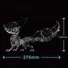 Metalkitor 3D Metal Puzzles for Adults, Adjustable Big Fox Model Kit - Steampunk DIY Ornament - Assembly Crafts Brain Teaser - Perfect Room Decor and Gift Choice(Black) view 2